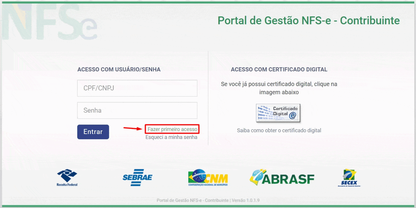 Credenciamento Portal Nacional